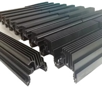 Radiateur en aluminium à ailettes découpées, prix d'usine, extrusion d'aluminium avec services de pliage, de découpe et de soudage