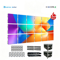 Écran LED intérieur/extérieur 3 mm de pixels, modèle P2.9, luminosité 5000 cd, panneau mural vidéo LED 500x500 mm pour toile de fond de scène de mariage
