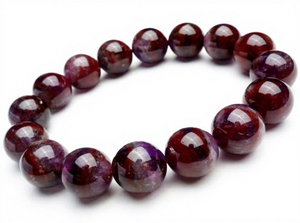 สร้อยข้อมือหินธรรมชาติ ออราไลต์ <span class=keywords><strong>23</strong></span> คาโคเซนไนต์ ควอตซ์สีแดง 13 มม. ฮวงจุ้ย นางฟ้า โมเสก ของขวัญธุรกิจ สำหรับสุภาพสตรี - Product Image 2