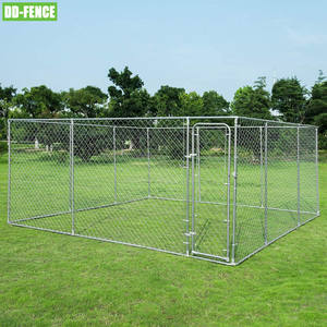 Cage de course pour chien en treillis métallique, robuste et personnalisé, grands chenils pour chiens d'extérieur à vendre, vente en gros - Product Image 5