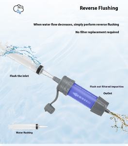 Purificateur d'eau extérieur Ultrafiltration <span class=keywords><strong>Membrane</strong></span> Purification de l'eau paille sauvage potable Mini filtre extérieur portable - Product Image 6
