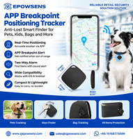 Mini traceur anti-perte sans fil, localisateur d'objets, pour clés, portefeuille, sac, animaux domestiques (chien, chat)