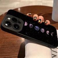 Coque de téléphone antichoc en TPU avec motif imprimé Eclipse solaire et lune pour iPhone 11 12 13 14 15 16 Pro Max (vente en gros)