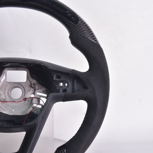 Volante de fibra de carbono LED deportivo negro para Seat <span class=keywords><strong>Leon</strong></span> <span class=keywords><strong>Cupra</strong></span> volante 2013 2015 2016 <span class=keywords><strong>2018</strong></span> 2019 accesorios de coche - Product Image 4