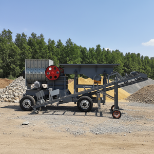 Concasseur à mâchoires portable, facile à utiliser, idéal pour le concassage de roches sur site dans les chantiers de construction et la maintenance routière. - Product Image 3