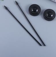 Drapeaux de table de bureau nationaux de tous les pays Polyester imprimé avec base en plastique noir Fanion élégant pour bureau de bureau