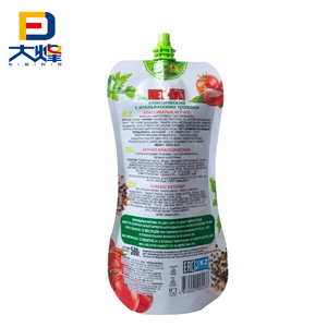 Biểu tượng tùy chỉnh <span class=keywords><strong>in</strong></span> 250ml 500ml đứng lên túi với Spout nhựa cà chua dán bao bì túi - Product Image 4