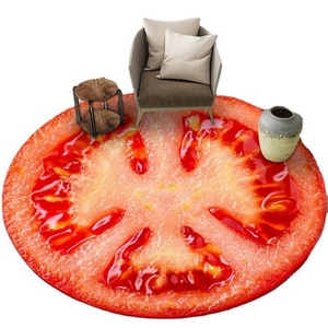 Alfombra irregular con dibujos de frutas, felpudo para puerta de dormitorio, alfombra para el suelo con diseño de fresa, alfombra absorbente antideslizante para baño - Product Image 3