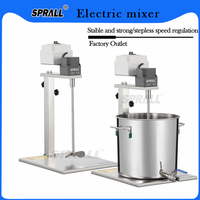 SPALL Moteur Électrique Agitateur Peinture Colle Agitateur Détergents Liquides Nettoyants Savon Faisant La Machine Mélangeur Mélangeur En Acier Inoxydable