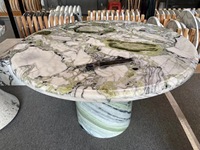 Kalter Jade-Marmor-Stein Couchtische grüne Naturstein-Tische für Heimdekoration