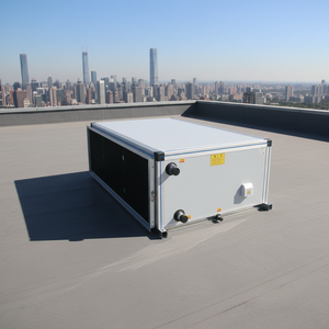 Unité de traitement d'air horizontale de 18 tonnes à montage au plafond pour système CVC de bureaux, écoles et magasins de détail, configuration horizontale AHU - Product Image 4