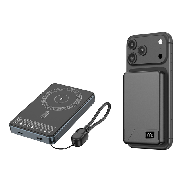 2026 CASUN Custom Logo 15W 10000mAh Fast Charging Aluminum Alloy Portable High Capacity Magnetic Wireless Power Bank