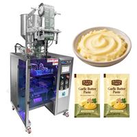 Machine d'emballage de petits sachets pour pâte visqueuse (beurre d'ail, beurre de cacahuète, crème au chocolat, vinaigrette, mayonnaise) avec scellage quatre côtés