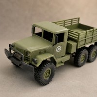 Camion militaire électrique RC à l'échelle 1/16, camion de transport militaire 6x6 avec lumières, chargeur inclus, jouet pour enfants