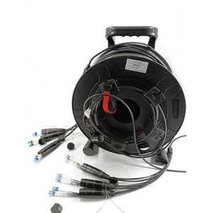 Câble monomode blindé LC-LC extérieur 12 fibres 300 m avec bobine de câble tactique en fibre pour diffusion d'événements - Product Image 1