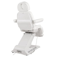 Table de massage électrique de luxe moderne à 3 moteurs avec base dorée, lit de beauté, chaise de soin cosmétique, mobilier de spa, lit pour extensions de cils