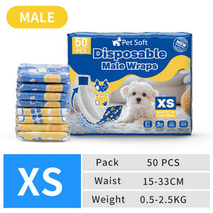 <span class=keywords><strong>Pannolini</strong></span> per <span class=keywords><strong>cani</strong></span> morbidi per animali domestici stampati personalizzati 50 pezzi di tessuto impermeabile per <span class=keywords><strong>cani</strong></span> di piccola taglia e gatti Film materiale - Product Image 1