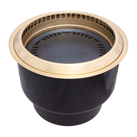 Pinnovo Barbecue électrique d'intérieur japonais pour restaurant commercial Barbecue Cuisson Table intégrée pour la sortie d'air supérieure inférieure