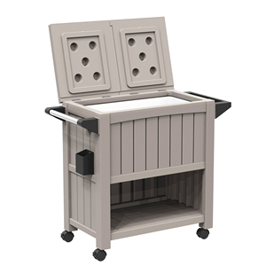 Patio Cart Deck Đồ Nội Thất Ngoài Trời Giải Trí Mát Prep Station Bảng Bar Grill Bảng - Product Image 2