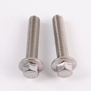 Heldere RVS304 zeskantflensbout met moer, DIN6921 hoge precisie roestvrijstalen bevestiging voor apparatuur in de chemische industrie - Product Image 4