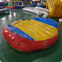 Tube remorquable en PVC pour 2 personnes pour la navigation de plaisance, tube gonflable remorquable pour sports nautiques pour adultes
