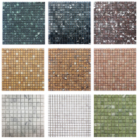Mosaïque de marbre vert du Guatemala, durable, idéale pour les piscines et le revêtement des bassins paysagers