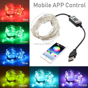 Cadena de <span class=keywords><strong>luces</strong></span> LED de Navidad APP Control de sincronización de música 2m/3m/5m/10M/20m <span class=keywords><strong>Luces</strong></span> de decoración de árbol de Navidad para árbol de Navidad - Product Image 3