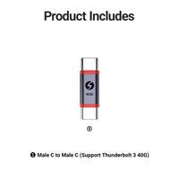 محول JEYI USB 3.2 نوع C OTG بسرعة 40 جيجابت في الثانية، ثندربولت 3، شحن PD بقوة 36 واط، ذكر، للابتوب والهاتف، 10 جيجابت في الثانية، معتمد من FCC وCE وROHS، ضمان لمدة عام