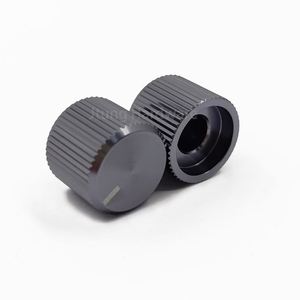 Perillas de aluminio gris hilado para codificador de control rotatorio y potenciómetro, con eje para montaje en panel - Product Image 5