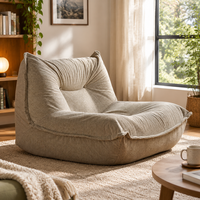 Canapé modulaire moderne en tissu, fauteuil nid d'abeille inclinable avec confort extra doux, canapé paresseux compressé pour chambre/salon