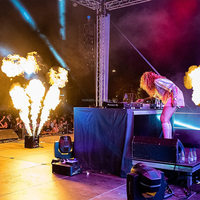Moka sfx Triple Way 1-3M Lance-flammes Dmx Stage Dj Fire Machine