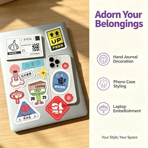 Cute Cartoon Kawaii Decorative Stickers Aesthetic Journal <b>Scrapbook</b> Laptop Phone Decal Sticker Pack - Product Image 4