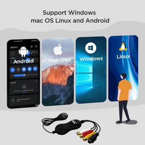 USB2.0 <span class=keywords><strong>Video</strong></span> Capture Card RCA để chuyển đổi USB, VHS VCR Hi8 <span class=keywords><strong>Mini</strong></span> <span class=keywords><strong>DV</strong></span> để kỹ thuật số/DVD máy nghe nhạc băng Máy quay Máy ảnh thông qua PC ezcap - Product Image 4