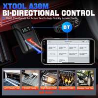 Herramienta de Diagnóstico Automotriz XTOOL A30M OBD2, Herramienta de Diagnóstico de Sistema Completo, Analizador de Motor, Escáner de Control Bidireccional
