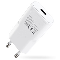 Producto de Belleza de Tendencia 2026, Cargador Rápido Ultrafino de 20W con un Solo Puerto USB-C PD, Adaptador de Viaje Portátil Diario con Enchufe Europeo