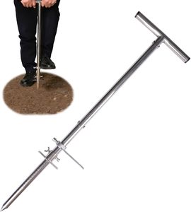 เครื่องมือเก็บตัวอย่างดินแบบมือหมุนสแตนเลสพร้อมแป้นเหยียบ - Product Image 1