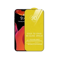 Protection d'écran en verre trempé 9D pleine couverture compatible avec les téléphones mobiles iPhone 18 17 16 15 14 13 12 11 Pro Max