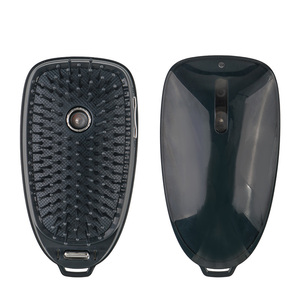 Plancha de pelo eléctrica de mano y vaporizador facial 2 en 1 Cepillo de pelo electrónico recargable peine de masaje con vapor - Product Image 3