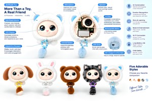 ตุ๊กตา AI อัจฉริยะ ของเล่นสัมผัสโต้ตอบได้ รองรับหลายภาษา สนทนาได้ ให้ความรู้สึกเป็นเพื่อนร่วมใจ หุ่นยนต์อัจฉริยะสำหรับเด็ก - Product Image 2