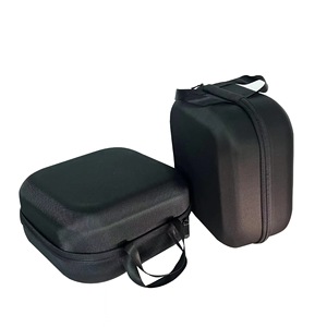 Étui de transport EVA pour appareil photo numérique, boîte de rangement portable noire avec poignée à fermeture éclair, protection universelle pour instruments électroniques - Product Image 1