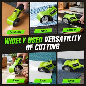 कार्लेस इलेक्ट्रिक कैंची कार्डबोर्ड बॉक्स कटर रिचार्जेबल पावर रोटरी कटर बॉक्स कालीन कपड़े के लिए - Product Image 6