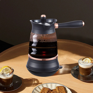 Cafetière turque miniature en verre JIGAO GLT01J 0,5 L, bouilloire portable pour la préparation du café - Product Image 2