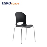 Chaise de bureau pliante EGROspace en plastique pour visiteurs, conférences, réceptions et formations