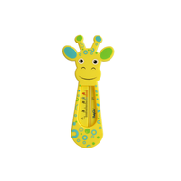 Thermomètre de bain couleur beige, forme de girafe, test de température de l'eau de bain, thermomètre amusant pour bébé, accessoires de douche