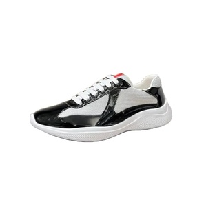 Nouvelles baskets décontractées pour hommes en cuir véritable et maille, style designer, modèle American Cup, pour l'été, avec semelle EVA pour la marche en extérieur - Product Image 3
