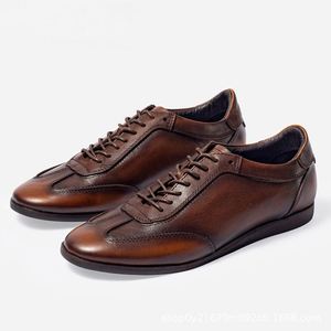 Chaussures Oxford de grande taille de conception italienne en vente en gros. Chaussures habillées décontractées pour hommes avec fonction rehausseur de taille et bout carré - Product Image 4