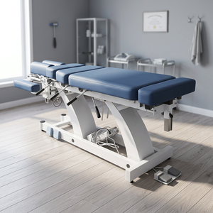 Table de chiropratique électrique à hauteur réglable, moteur silencieux, ajustement multi-segments, lit de massage pour clinique d'ostéopathie et de physiothérapie - Product Image 1