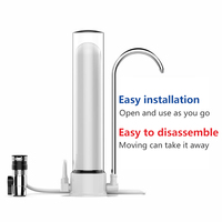 Filtre purificateur d'eau du robinet à cartouche céramique ionisante pour comptoir de cuisine domestique Yenvqee