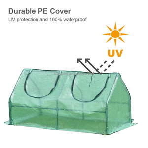 Cold Frame Portable Outdoor Mini <b>Garden</b> Greenhouse UV-Resistant PE Plant Cover Modern Metal Easily Assembled for Backyard Use - Product Image 5