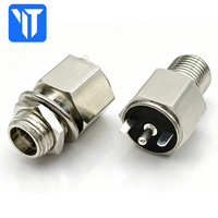 Usine M12 étanche M12 câble 4 broches connecteur IP67 mâle DIN connecteur de fil électrique en plastique forme circulaire 2 broches
